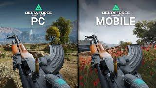 Delta Force Hawk Ops Mobile vs PC Comparison