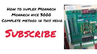 How to duplex monarch 3000 complete method in this version