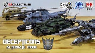 Alt Mode Decepticons - KO Oversized Assembled | Transformers Movie Collection