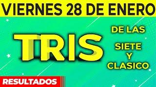 Sorteo Tris de las Siete y Tris Clásico del Viernes 28 de Enero del 2022. 