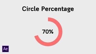 สอน After Effects - [Infographic Series] วงกลมเปอร์เซ็นต์ Circle Percentage