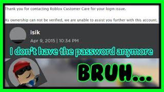 the time my roblox account got hacked and roblox did nothing