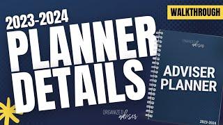 2023-2024 Organized Adviser Planner Details - Full Walkthrough!