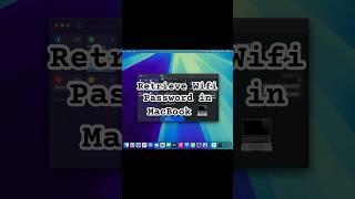 Forgot your Wi-Fi password? Learn how to quickly retrieve it on Macbook! #MacBookTips #TechTutorial