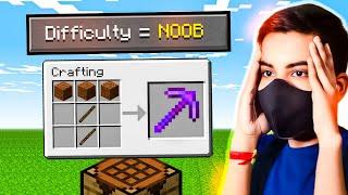 Minecraft But Its Super NOOB Difficulty!