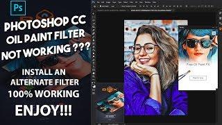 How to Fix & Install an Alternate Oil Paint Filter in Photoshop