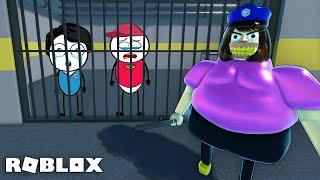 ROBLOX Barnie Prison Escape Chapter 2 - Scary Obby | Khaleel and Motu Gameplay