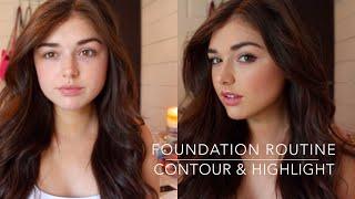 Flawless Foundation Routine + How to Contour & Highlight | Chloé Zadori
