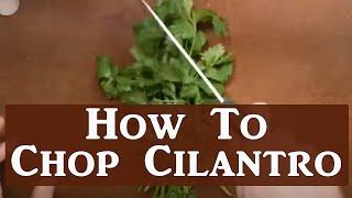 Here's The Easiest Way To Chop Cilantro