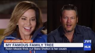 HLN's Robin Meade learns that Blake Shelton is her cousin