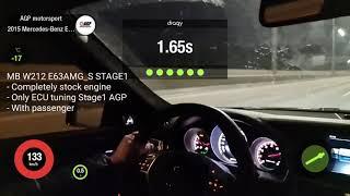 Mercedes E63 AMG W212 M157 STAGE1 AGP motorsport 100-200 = 6.6sec.