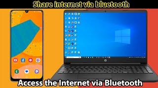 How to connect mobile internet to laptop via bluetooth