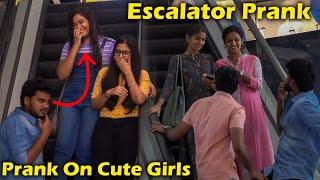 Escalator Prank On Cute Girls | Reaction Prank | Ft.Guru Kovai360* | Nellai360*