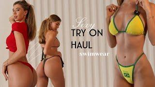 [4K] Trendy Hot BIKINI Try On Haul. FashionNova