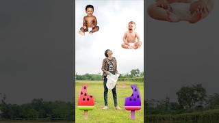 Flying crying babies Catching vs cute bhabhi - Funny vfx magic #trending #viralvideo