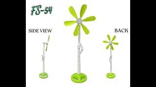 Super High Quality 6 Blades Stand Fan Electric Fan Floor Fan 1050mm Green Mabuhay Star FS-54