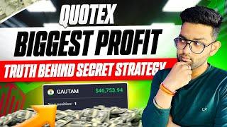 How To Win Every Trades In Quotex | My Personal Secret Strategy |  20 Lakhs Live Profit #quotex