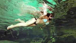 Cenote Dos Ojos en Tulum con Denisse Wolf, impresionante