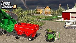 TORNADO RIPS THROUGH FARM! (BUILDINGS & EQUIPMENT DESTROYED) | FARMING SIMULATOR 2019