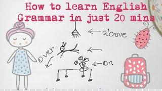 How can i learn English Grammar in just 20 mins??