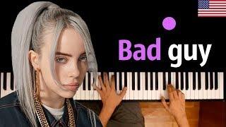 Billie Eilish - bad guy ● karaoke | PIANO_KARAOKE ● ᴴᴰ + SHEETS & MIDI