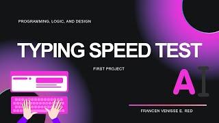 Typing Speed Test Program using Python