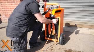 45ltr Trolley Remote Control Water Flow Demonstration - For Window Cleaners