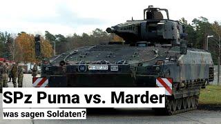 Schützenpanzer Puma: Was sagt die Truppe? Vor- und Nachteile zum SPz Marder