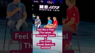 ️Feel like a Final the Goat Novak Djokovic & talent Alexander Zverev AO2025 Australian open charity