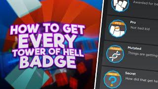 [UPDATED] How to get EVERY BADGE in TOWER OF HELL | Roblox ToH badge tutorial