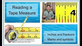 Learn how to Read a Tape Measure - Fraction - Measuring and Marking Lesson Series -