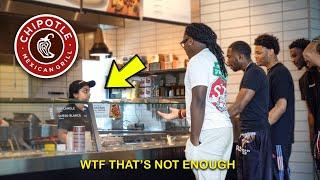 Complaining About Serving Sizes at Chipotle Prank!