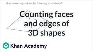 Counting faces and edges of 3D shapes