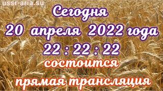 Срочные новости от Суверенного Государства СГ АРиЯ -USSR ПРЯМОЙ ЭФИР 20.04.2022 в 22.22.22