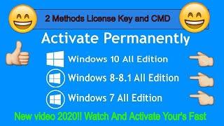 How to activate windows 10, 8.1, and 7 for free [New video 2020] 2 process