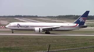 9/4/24 KCVG; Amerijet Boeing 767 Freighter Landing