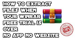 How to Export .zip files when your winrar free trial is over!! 100% Working trick