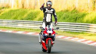 nurburging nordschleife /7min35 /Honda 1000 CBR on fire