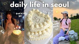 seoul vlog  30th birthday, homemade cooking, drone show, busy everyday life in korea 