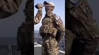 The  ROK Navy Seals Practice Knife fighting #shorts #specialforces