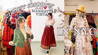 VINTAGE SHOPPING IN NEW YORK CITY! | Manhattan Vintage Show + Grad School Update