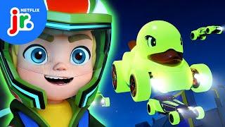 Can the Glow Racers Light Up Hot Wheels City?  Hot Wheels Let's Race | Netflix Jr