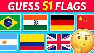 Guess The Flag Quiz  | 51 Countries Flag Quiz