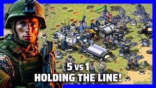 Red Alert 2 | Holding The Line | (5 vs 1 + Superweapons)