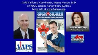 Wayne Iverson, MD discussing Sick and Sicker on KOGO LaDona Harvey Show   YouTube   1