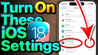 iOS 18.1 Settings To Turn ON Now! (& Our #1 iPhone Battery Fix!)