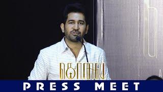 Actor & Music Director Vijay Antony Speech @ Kolai Press Meet | SangamamTV