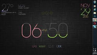 Best Windows 7 Desktop Customization [Clock and Weather]