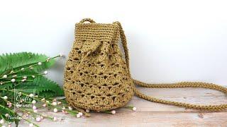 Crochet Bucket Bag // DIY Bag Making Tutorial