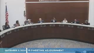 Board of Education Meeting --- September 3, 2024